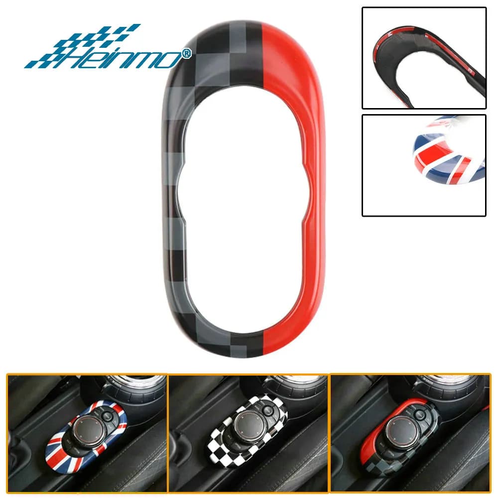Car Central Console Buttons Gear Panel Cover Sticker For MINI Cooper F55 F56 F57 JCW Car Accessories Modification