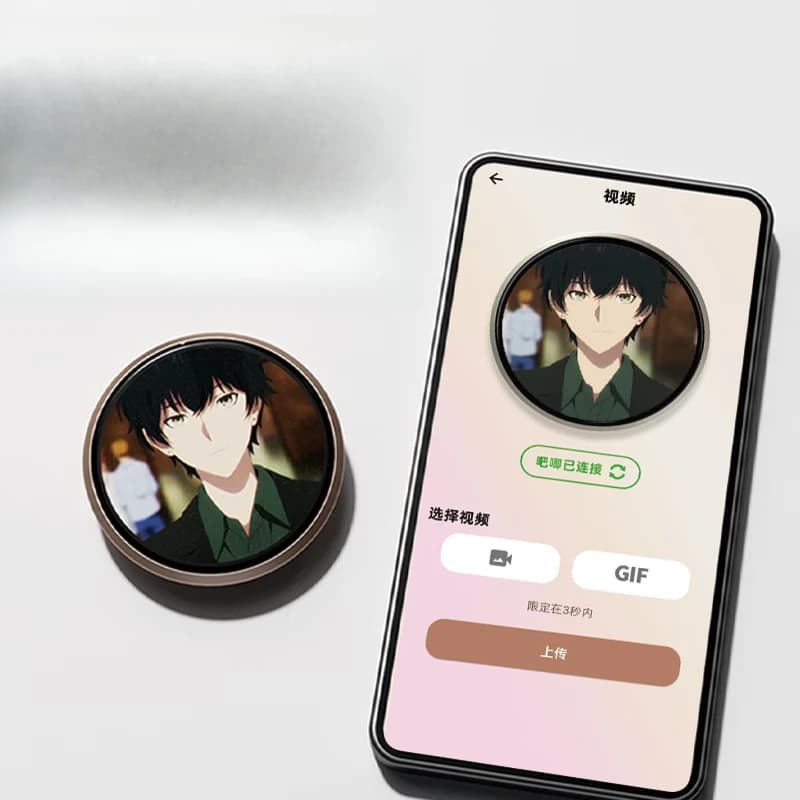 electronic bar millet two-dimensional genuine animation badge boys and girls black technology toy birthday gift,