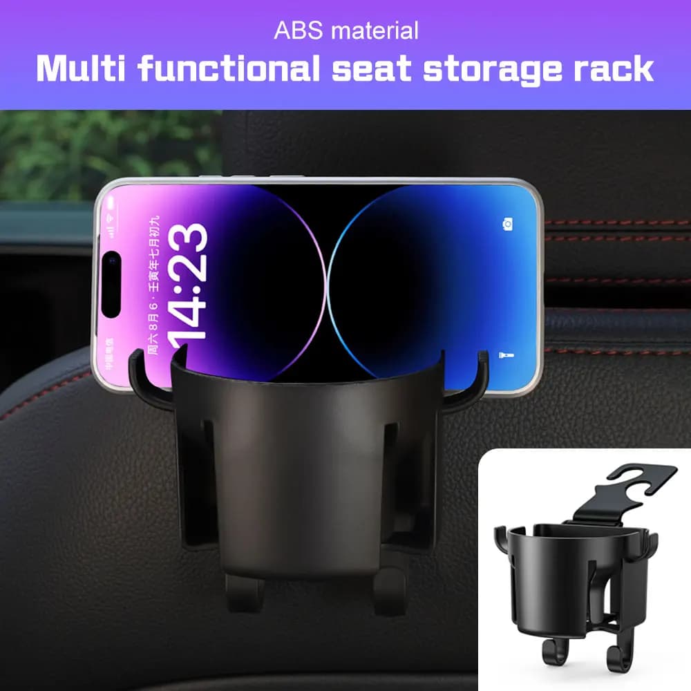 Car Seat Back Holder Multi-functional Hook Rear Water Cup Holder For BMW E38 E46 F15 E90 E92 E87 G20 G30 1 3 5 7 X1 Accessories