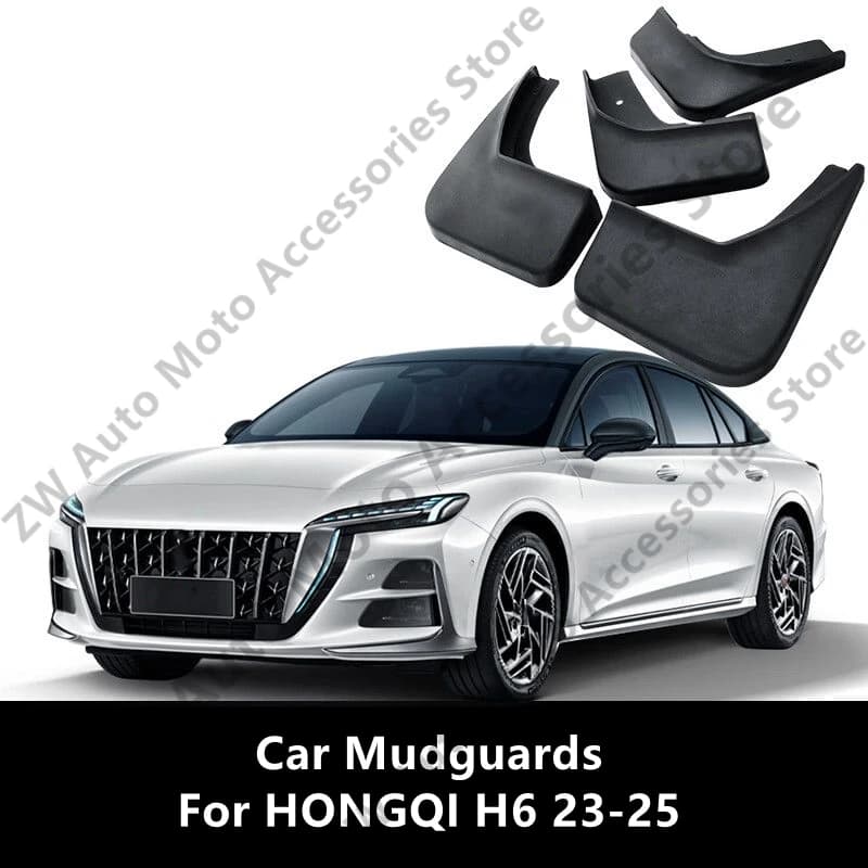 Car Mudguards For HONGQI H6 23-25 ABS Mud Guards Fender Flare Mudflaps Exterior Parts Auto Accessories Refit