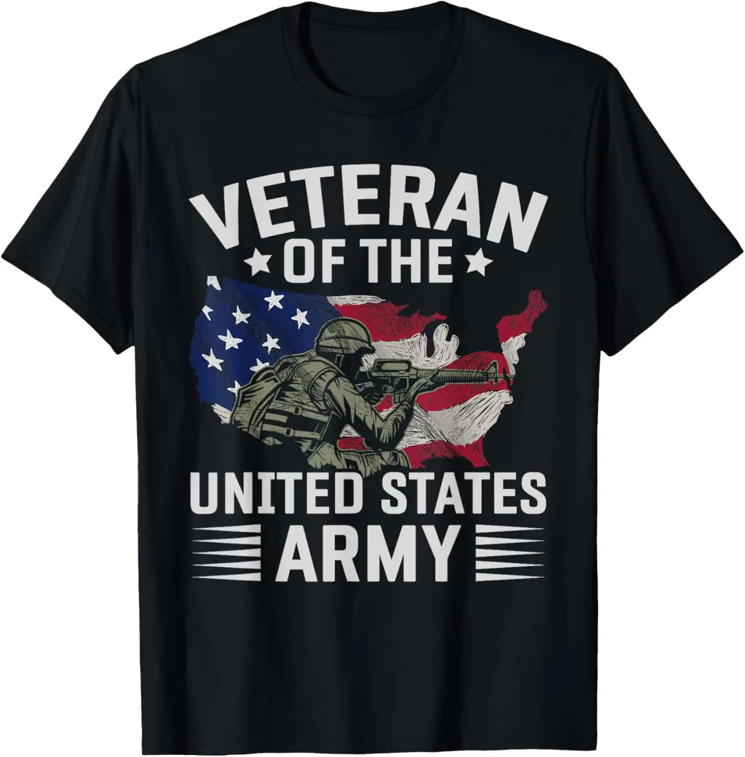 US Army Proud Soldier US Flag Patriotic Veteran T-Shirt 100% Cotton O-Neck Short Sleeve Summer Casual Mens T-shirt Streetwear