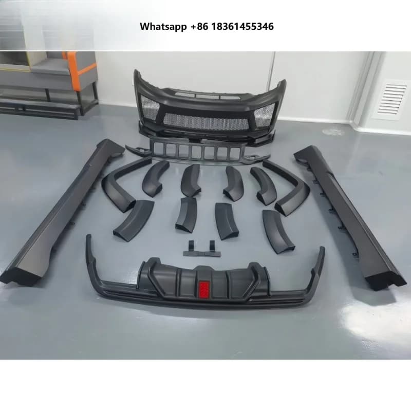For Grand Cherokee 2014-2023 High Quality Black Plastic Trackhawk Style Body Kit