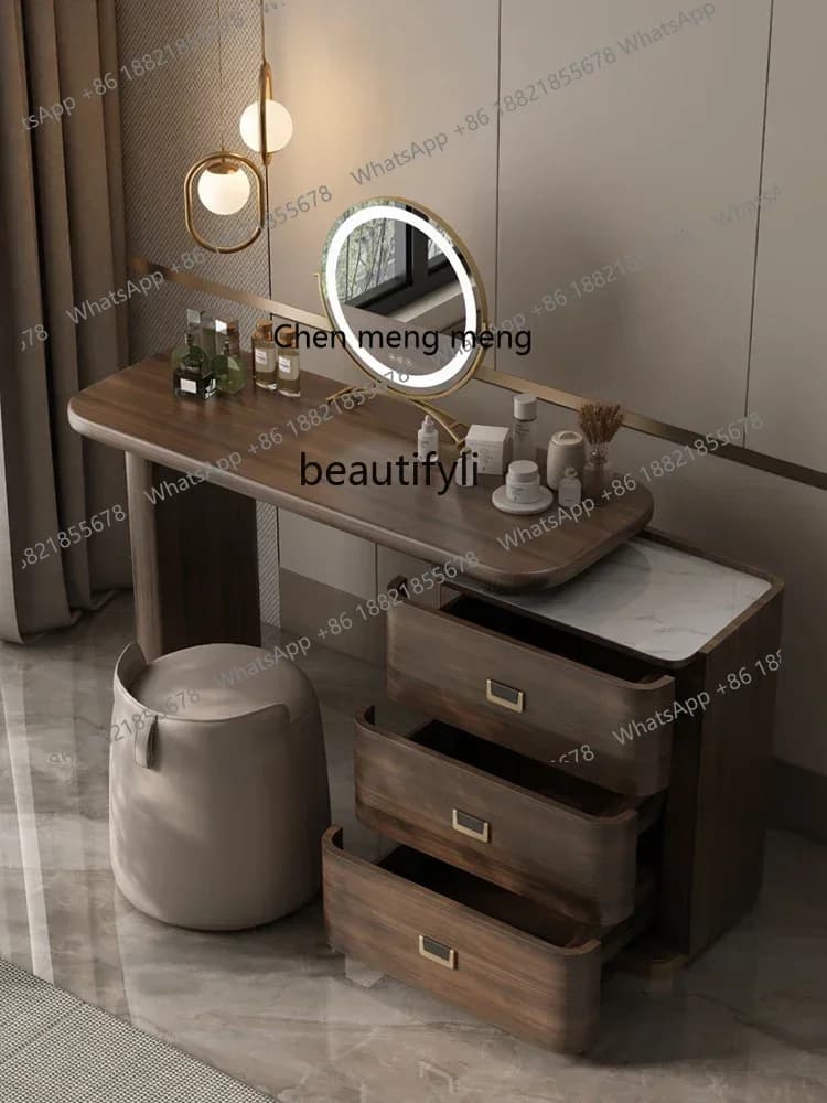 32Designer dresser high-end Italian minimalist small apartment retractable dressing table