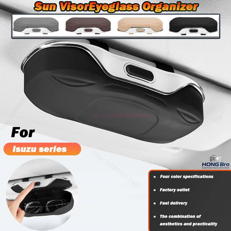 For Isuzu D-MAX D MAX Dmax WFR VAN NFR ATV TROOPER Car Visor Sunglasses Glasses Case Glasses Holder Clip Box Car Lenses Holder