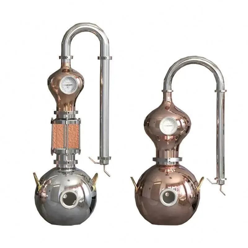 Pure Copper Distiller Household Antique Distillation Equipment Small Distilled Wine Whisky Oil Liquor Distillation Equipment
