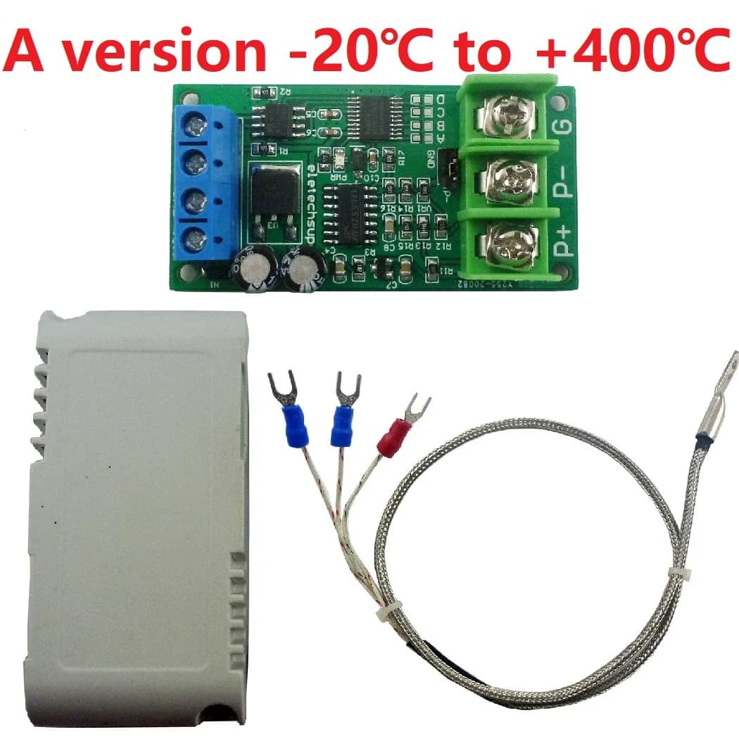 PT100 Platinum Thermal Resistance RTD Electric Thermocouple Temperature Detector Sensor Tester Converter RS485 MODUBS RTU Module