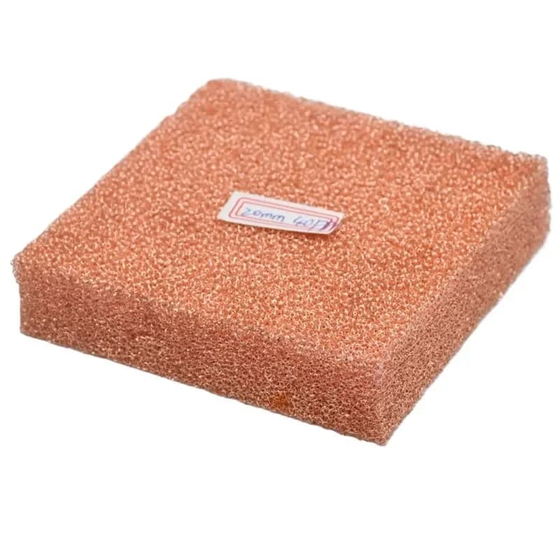 High Purity Open Cell Cu Foam Porous Sponge Copper Plate Battery Electrode Heat Dissipation EMI Shielding Catalyst Carrier