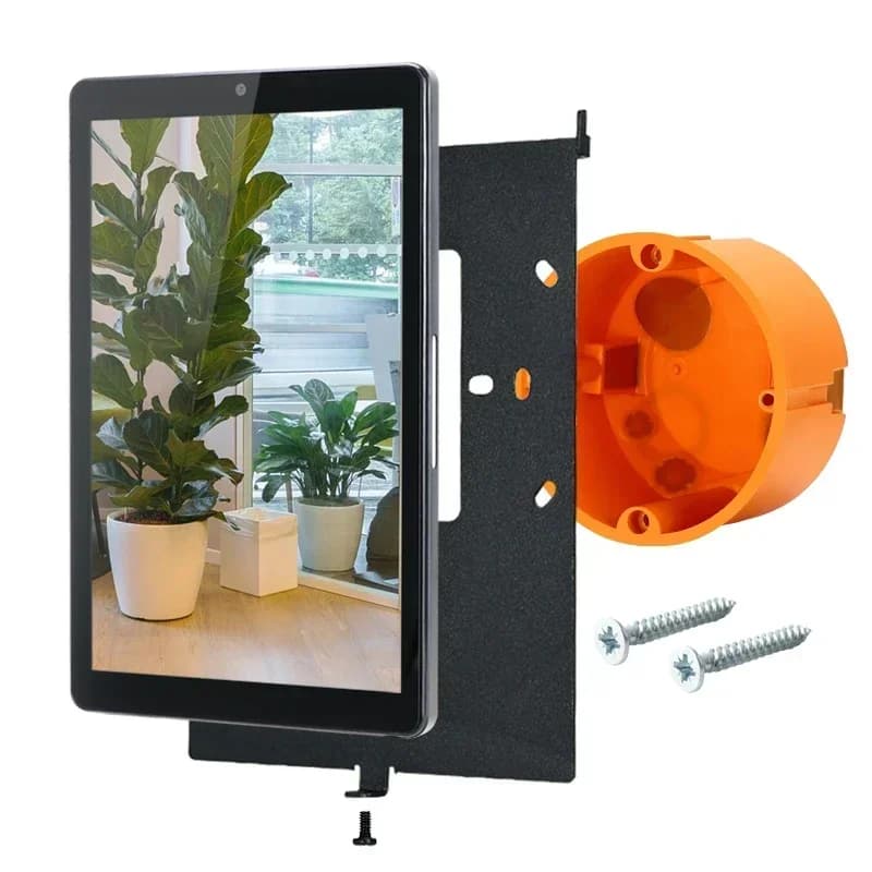 factory price YC-SM08P  Poe RJ45 Wifi 8 Inch In Wall Industrial Android Tablet Support 86 Size Wall Box Smart Home Panel