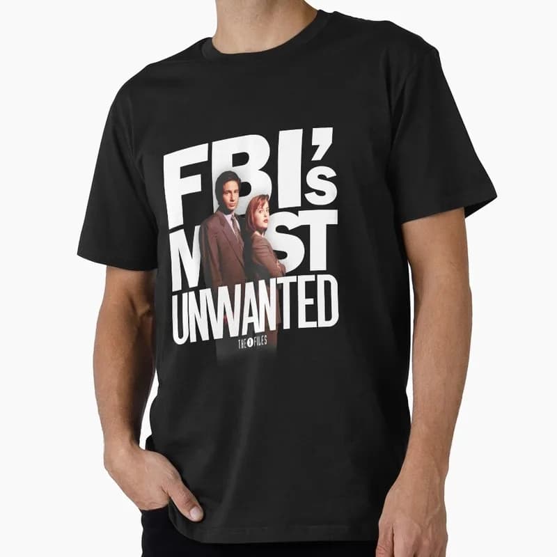 FBI's Most Unwanted MS Sci fi tv series The X Files Gift t shirt 1213 Retro Alien movie Graphic clothes All size tops S-6XL