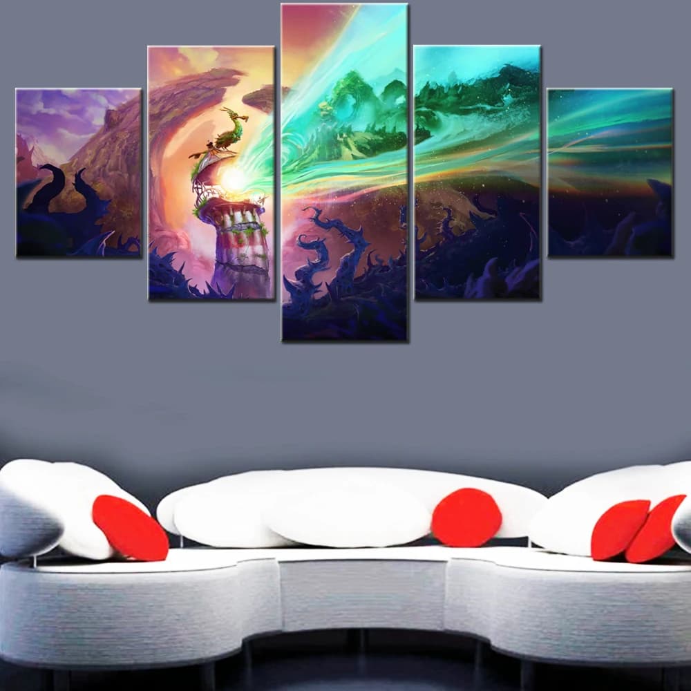 5 Pieces Canvas Wall Arts Poster Paitning Games Keeper Key Art Wallpaper Home Decor Picture Printing For Living Room Artwork
