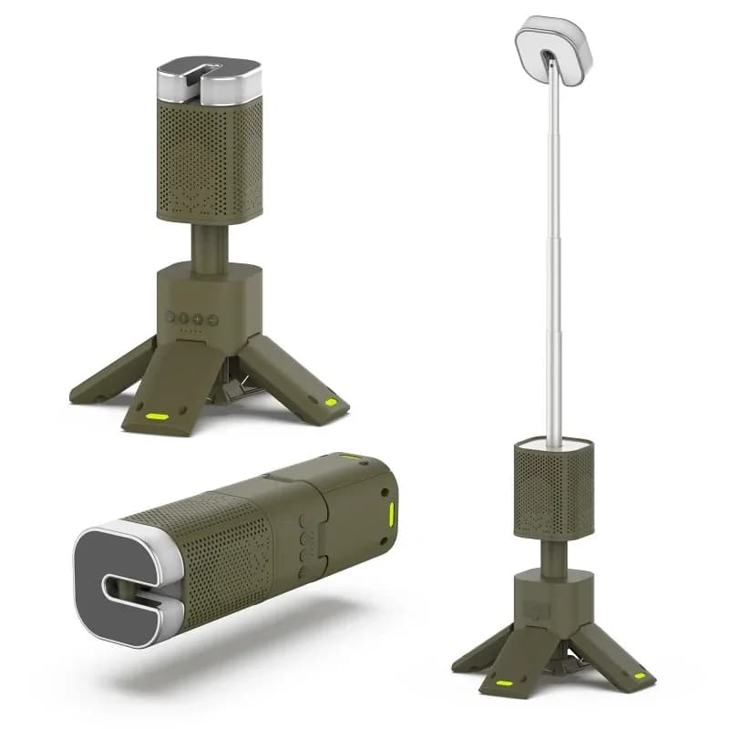 New outdoor bluetooth audio atmosphere camping light led waterproof large capacity telescopic work light
