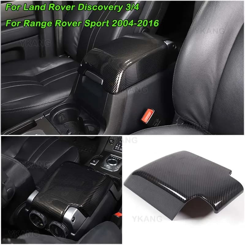 ABS Armrest Box Decorative Cover Sticker Interior Accessories For Land Rover Discovery 3 4 LR3 LR4 For Range Rover Sport 2010+
