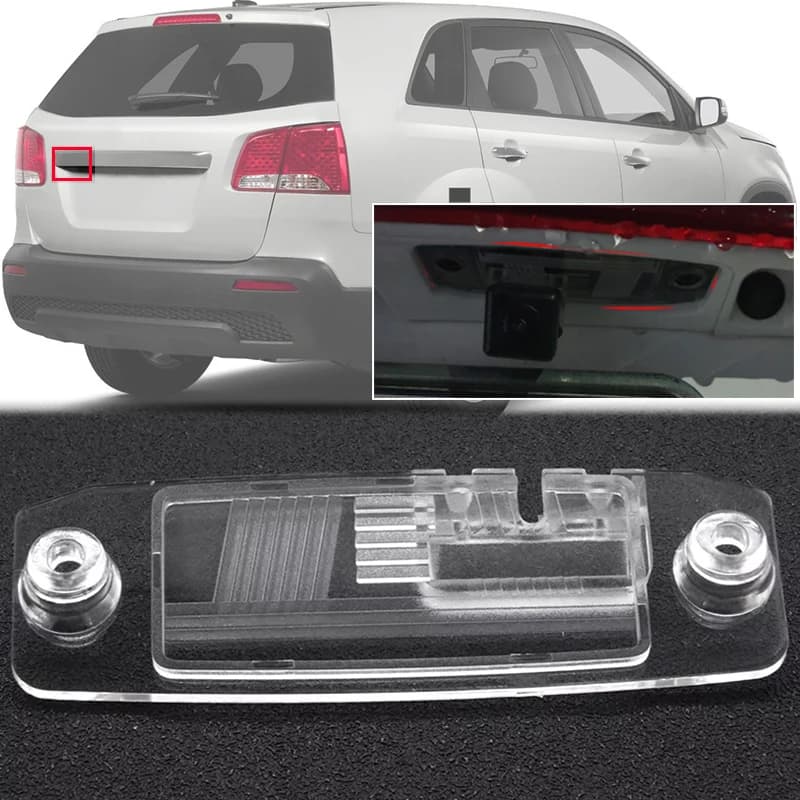 Rear View Camera Bracket Cover Case Housing License Plate For Kia Sorento BL XM 2005 - 2014 2015 Hyundai Terracan 2001 - 2017