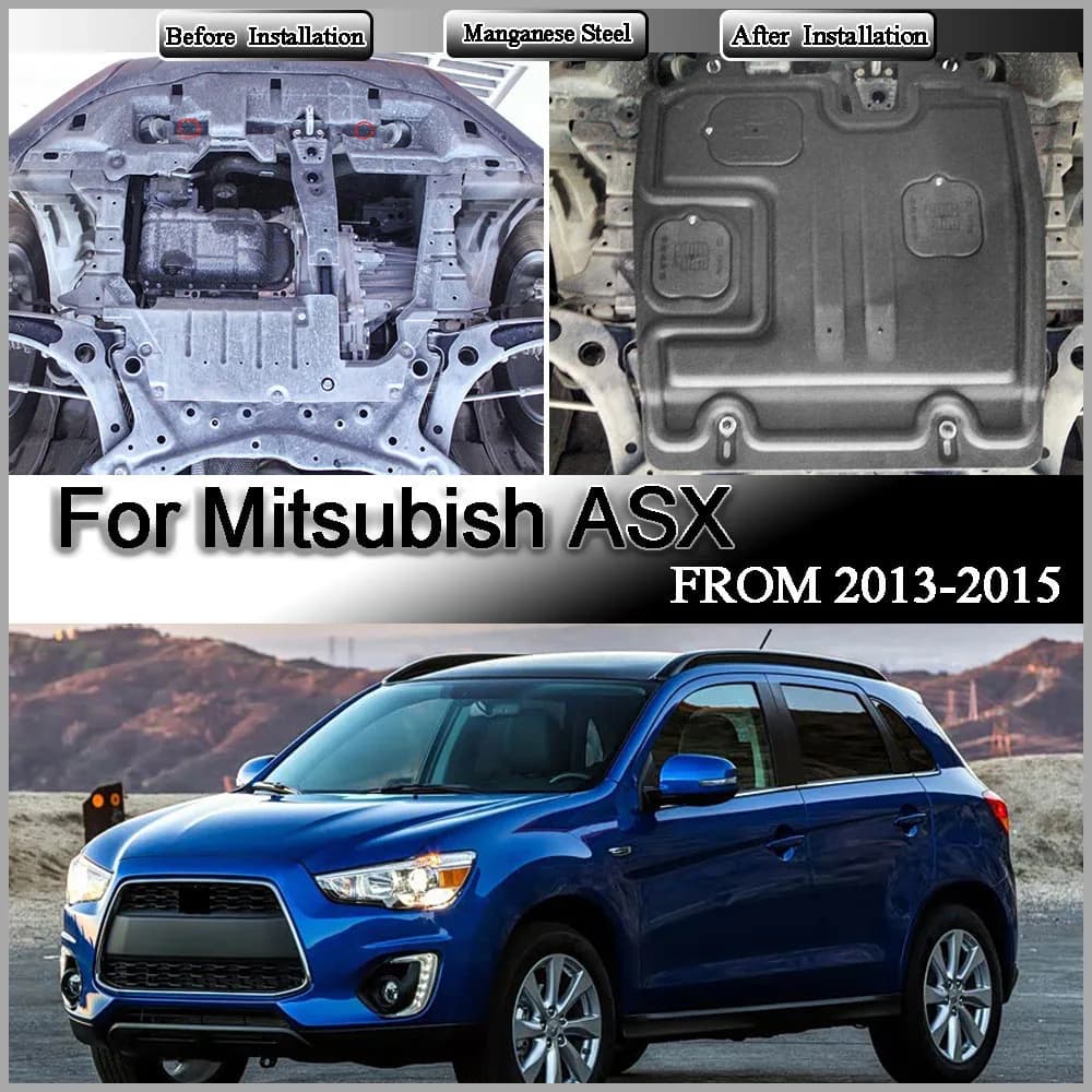 For Mitsubish ASX 2013-2015 2.0L Engine Baffle Protection Plate Lower Guard manganese stell alloy Plate Engine Shield