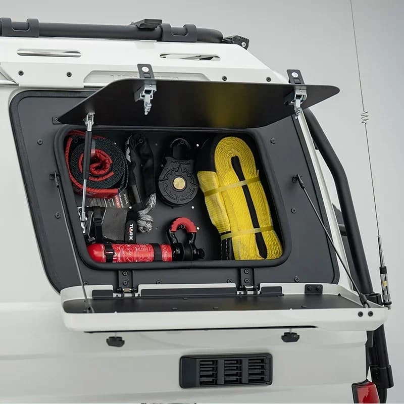 For LC76 Special Side Box Multi-functional Storage Toolbox Side Window Expansion Hanging Net