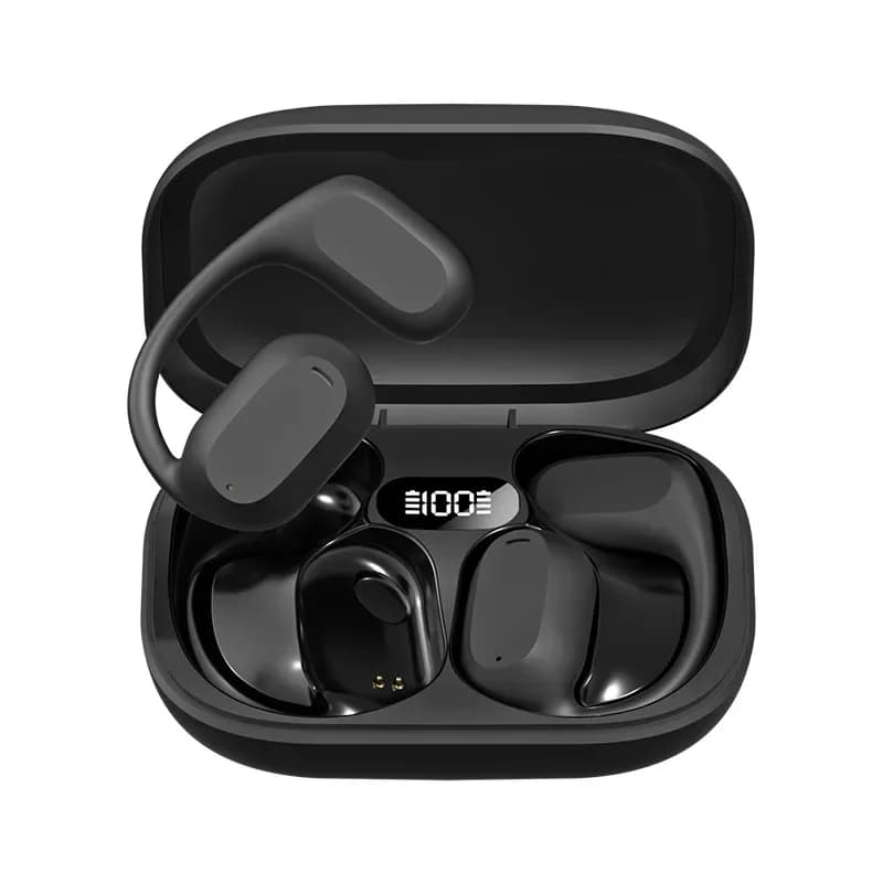 Wireless bluetooth headset ear-mounted non-in-ear bone conduction exercise running noise reduction headset