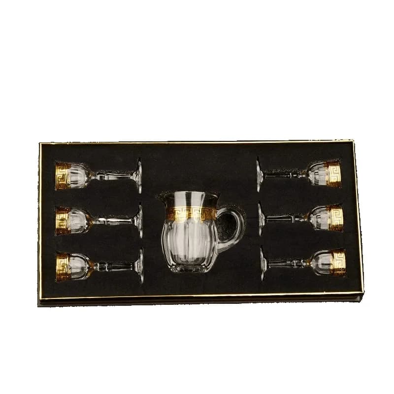 Wine dispenser gift box set, crystal glass small wine glass spirit cup housewarming gift wine set