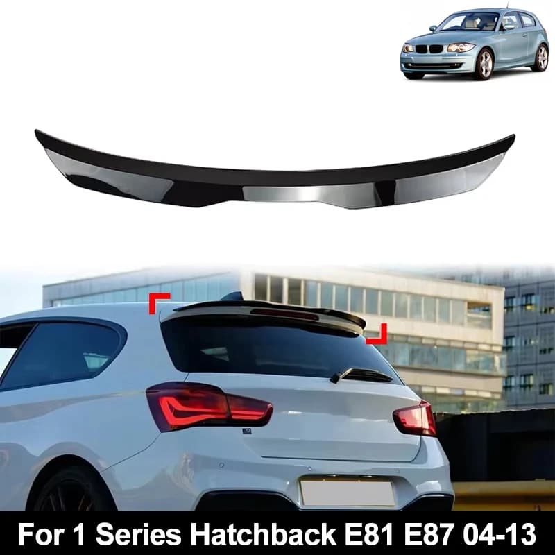 Rear Trunk Spoiler Roof Wing Racing Sport Splitter Exterior Part For BMW 1 Series Hatchback E81 E87 2004-2013 Tuning Accessories