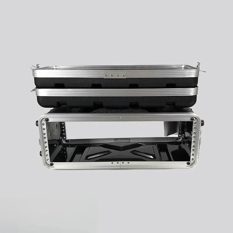 short 3U  ABS plastic air case, audio cabinet, protective cotton rack for wireless handheld microphone receiver