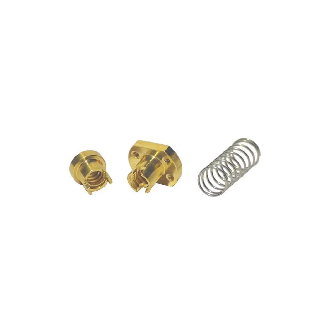 10pcs OX CNC 3D printer CNC Parts T8 trapezoidal screw brass copper nut H type anti backlash Spring Kit