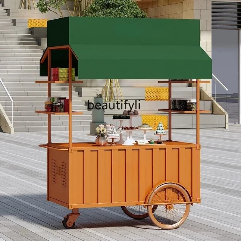 Outdoor mobile snack cart stall activity promotion float mobile shopping mall supermarket promotion desk