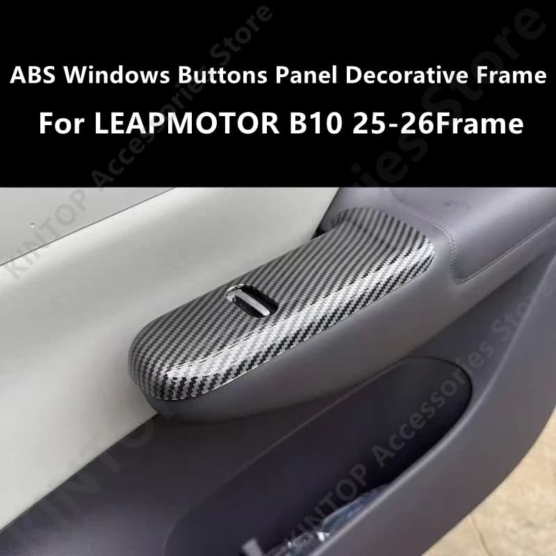 For LEAPMOTOR B10 25-26 ABS Windows Buttons Panel Decorative Frame,Car Interior Decoration Modification Protection Accessories