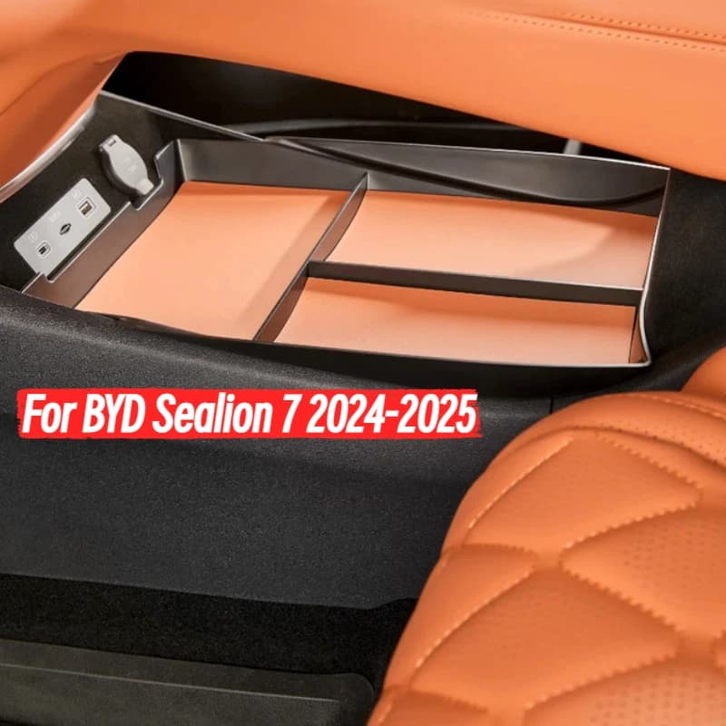 For BYD Sealion 7 Sea Lion 07 EV 2024 2025 Central Control Storage Box Partition Storage Car Interior Accessories