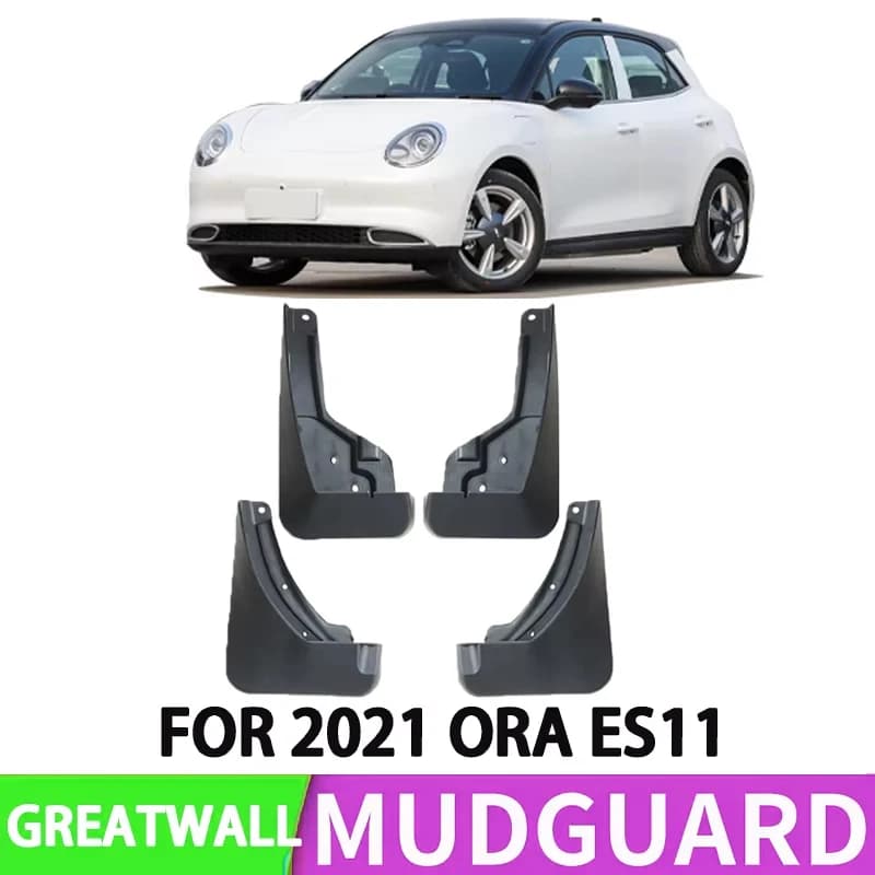 It Is Suitable for 2021 Great Wall ORA Good Cat ORA ES11 Car Front and Rear Wheel Special Fender Splash Protection Device 4pcs