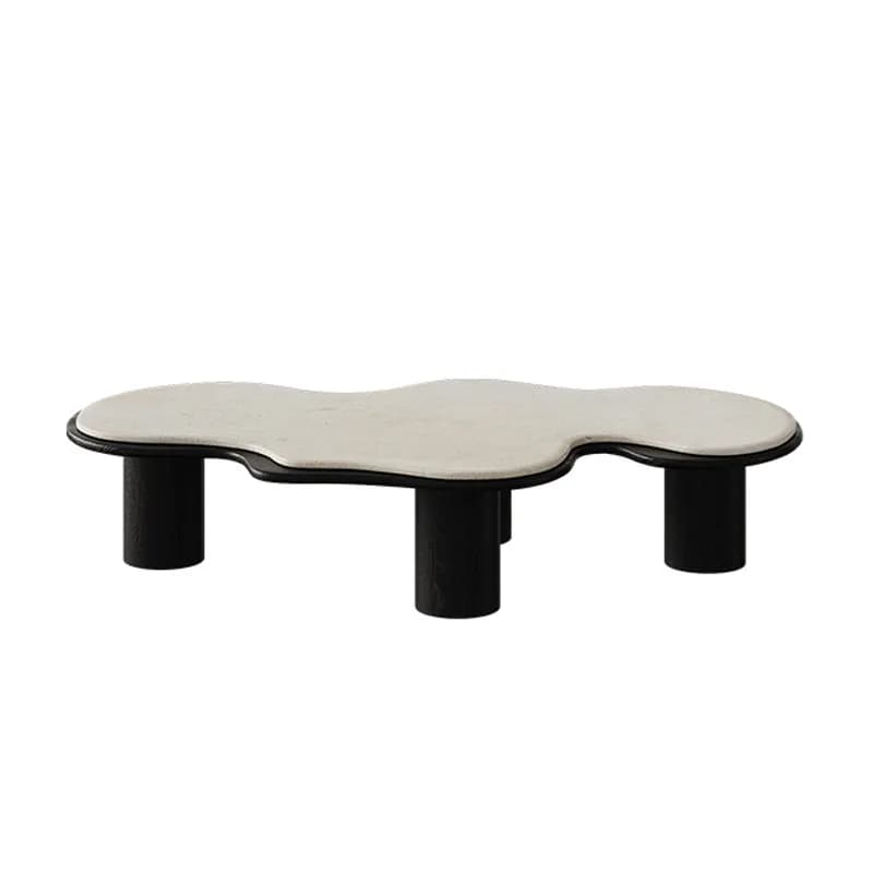 Irregular limestone coffee table, retro cloud-shaped special coffee table, suitable for hotels