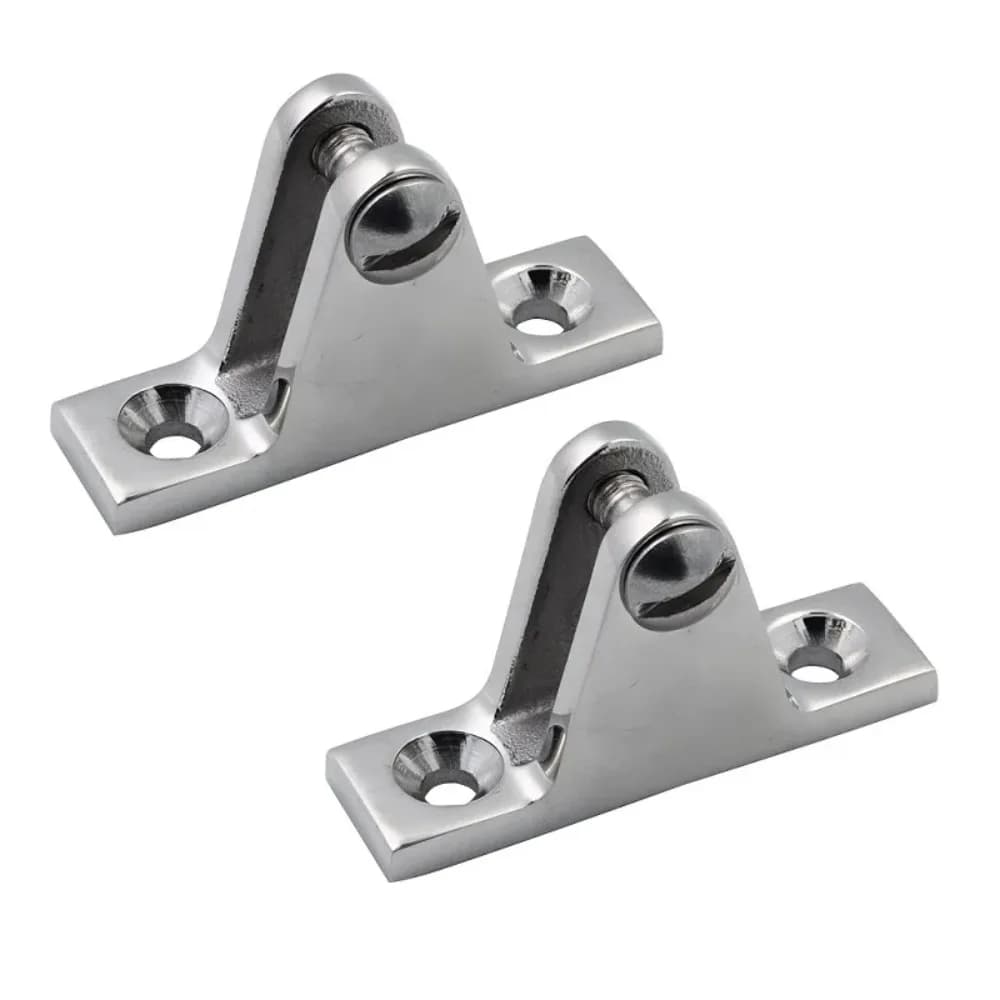 Bisagra  montaje lateral Bimini  cubierta  acero inoxidable 316, 2 piezas, 60mm, pulido  espejo, Hardware  navegación