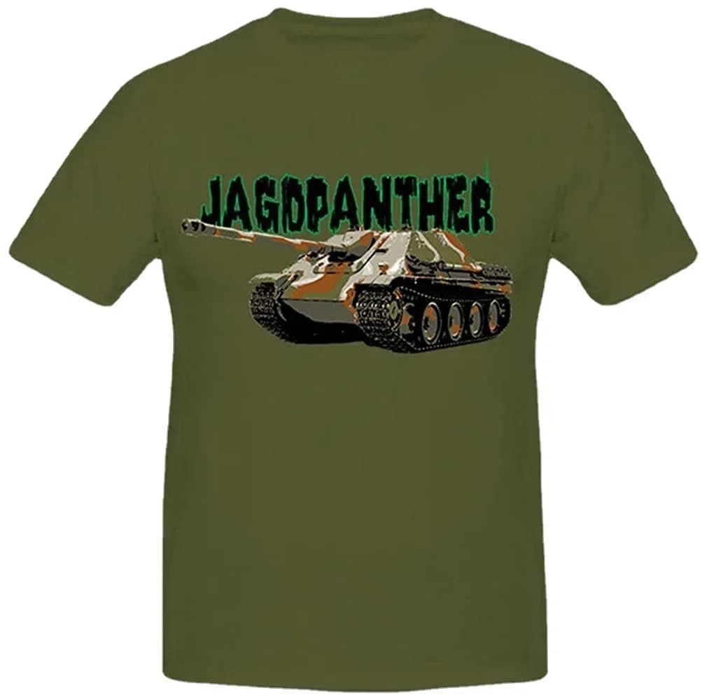 Shooting Panzer V Panther Tank Car Armoured Combat Tank Assault Gun Men T-Shirt Size S-3XL