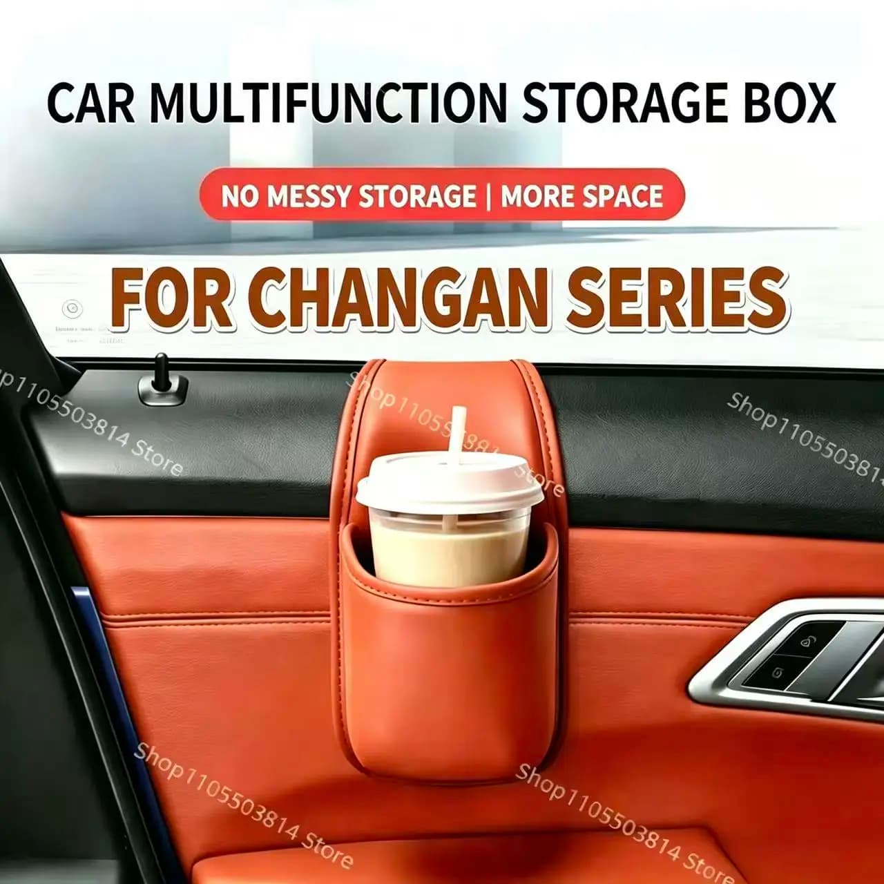 For Changan Car Door Storage Box Hanging Car Organizer Bag Cup Holder Auto Glass Gap Hanging Storage Pouch Interior Accessories