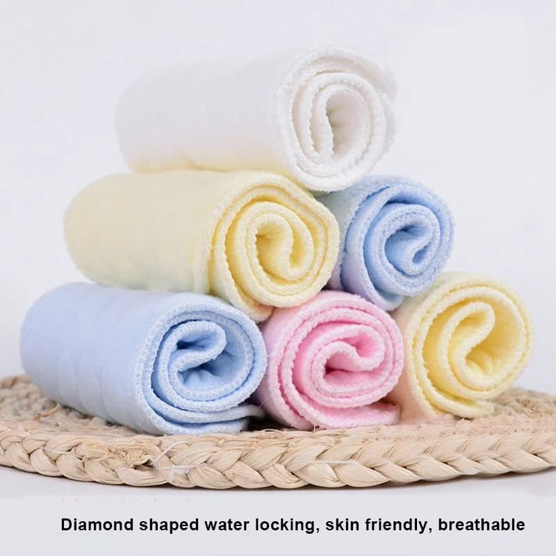 10pcs DDLG Reusable Cloth Diaper Liner Adult Baby Training Diapering ABDL 6-layer Skin Friendly Nappy Liners Breathable Nappies