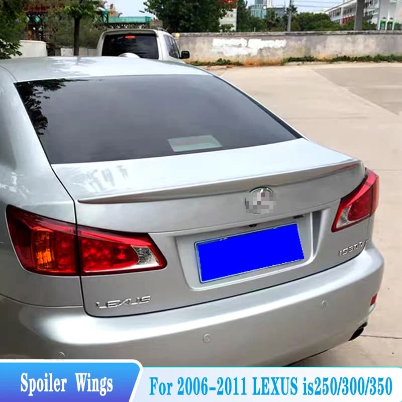 For 2006-2013 Lexus IS250 IS300 IS350 Rear Trunk Spoiler Rear Window Roof Spoiler Lip Wings ABS Material Car BodyKit Accessories