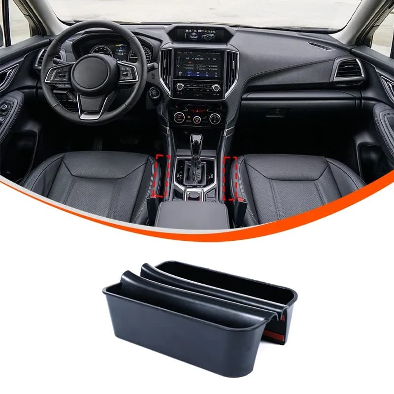 ABS Center Console Storage Boxes on Both Sides of the Gear Shift Lever For  2019+ Subaru Forester    Car Interior  Accessories