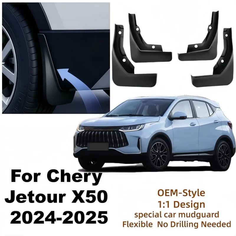 For JETOUR X50 2024-2025 Fender Mudflaps Splash Guards Mudguards Mud Flaps car Accessories