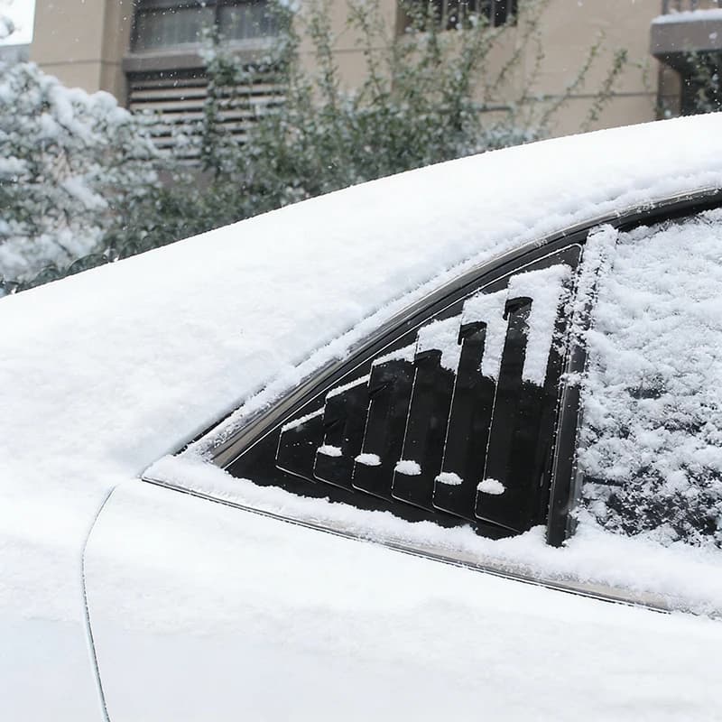 Car Styling For Chevrolet Malibu 2011-2014 Rear Triangular Window Blind Shades Louver Vent Cover Sticker Trim Accessories
