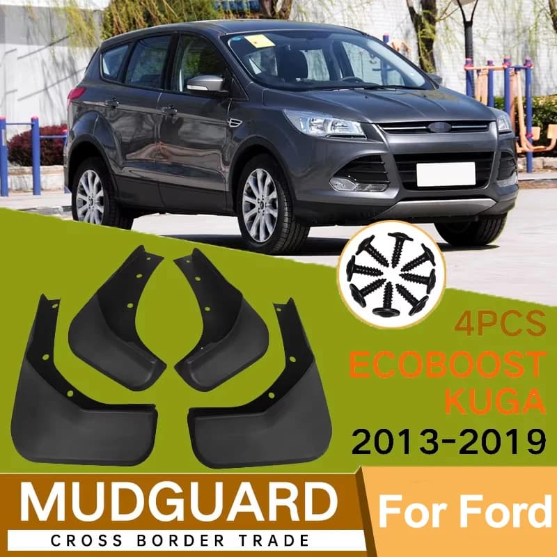 4Pcs For Ford  Kuga Escape 2013-2019 2014 2015 2016 2017 2018 Car Tires Fenders Waterproof Mudguards PP Plastic Accessories