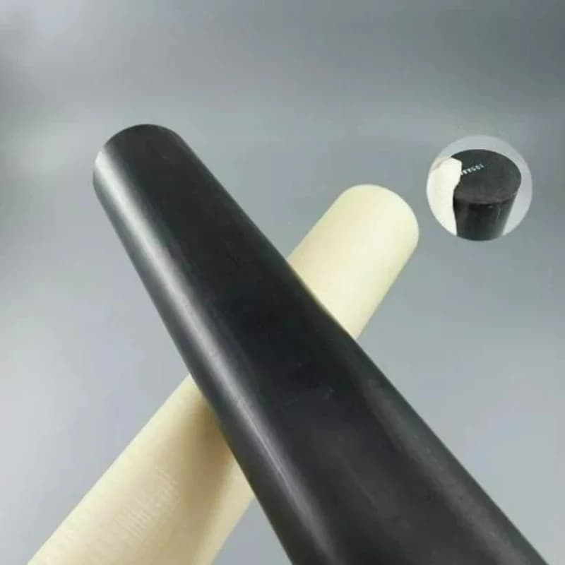 ABS Plastic Round Bar 3-35mm Diameter 500mm Length, Black Beige Rod, High Hardness for CNC Machining Industrial DIY