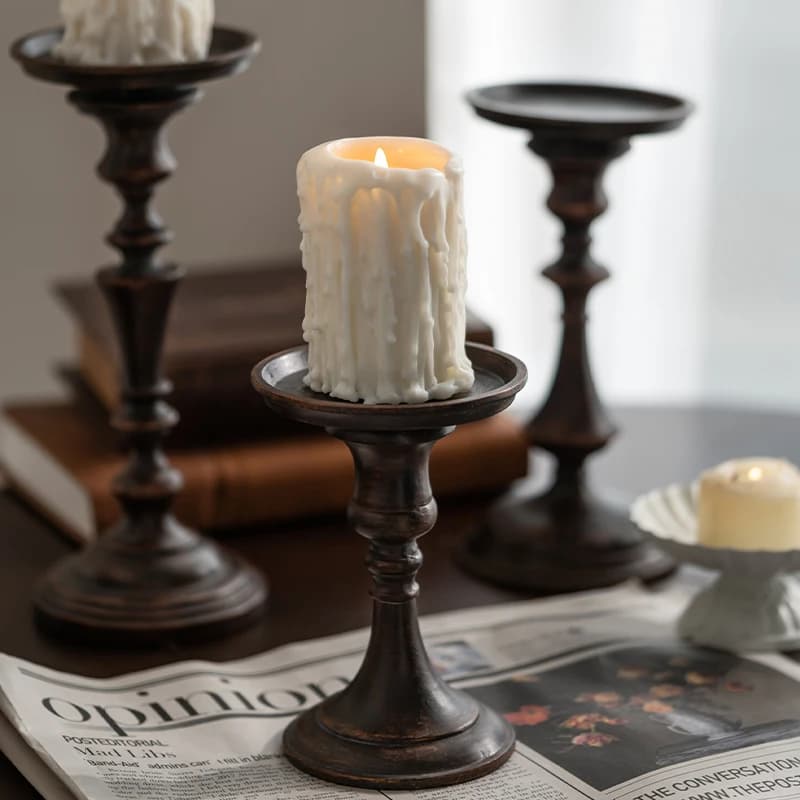 Retro Kitchen Candle Living Room Designer Restaurant Creative Candle Modern Home Decor Wedding Decoration