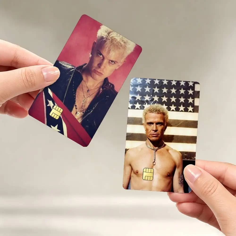 Singer B-Billy Idol Sticker Film Tape Skin for Credit Card Debit Card Waterproof Stickers