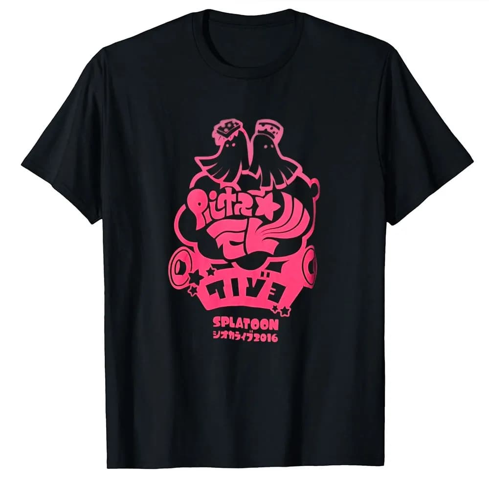 80s Vintage videogame Splatoon Anime t shirt for men Octopus Graphic Tees Y2k Clothes 1231 Cartoon Style Tops All size S-6XL Tee