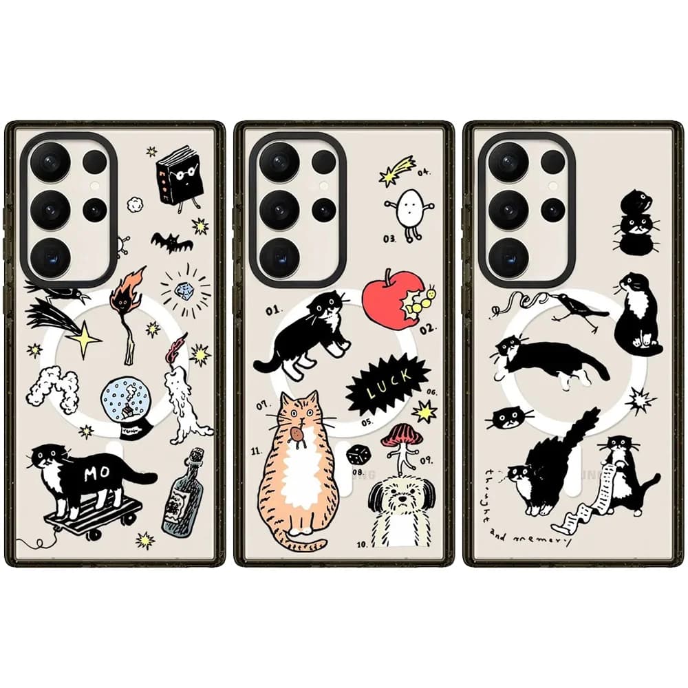 6050894 Acrylic Magnetic Case: Compatible with Samsung Galaxy S23 U S24U S25 S26 Ultra S25+ S26 Plus Shell
