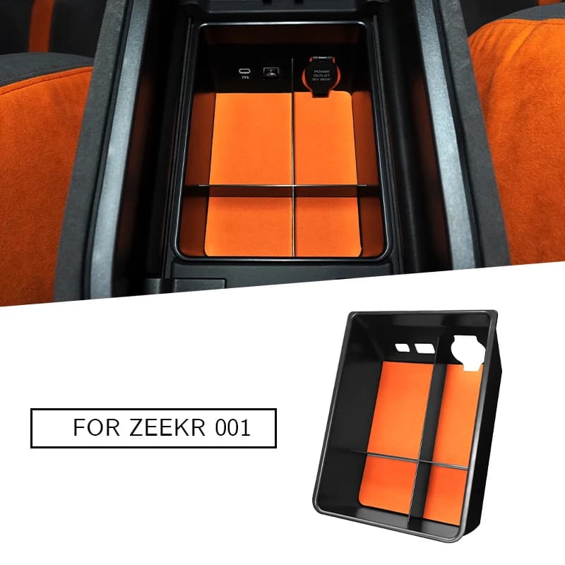 Suitable for 21-24model year Zeekr001 armrest box storage box interior modification accessories, central control screen storage