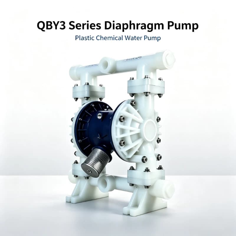 Factory Direct Sales, Industrial Grade Pneumatic Diaphragm Pump QBY3 Series Plastic Material Chemical Pump Water Pump Quality