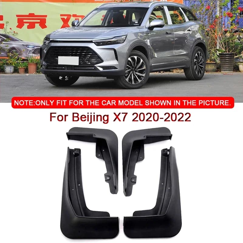 Fit For Beijing X7 2020-2022 Car Styling ABS Car Mud Flaps Splash Guard Mudguards MudFlaps Front Rear Fender Auto Accessories