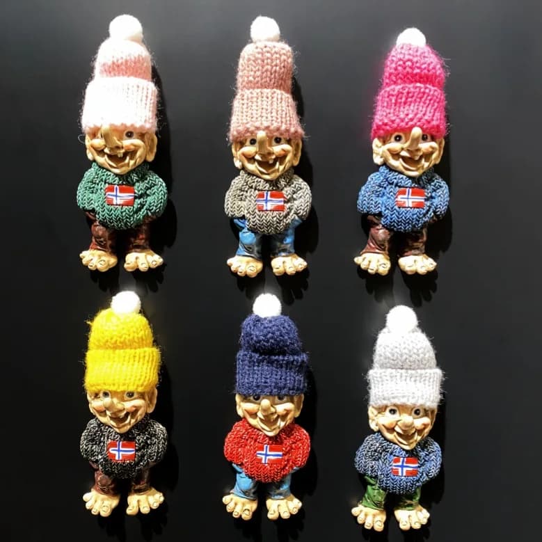 Long Nose Troll Norway 3D Fridge Magnets Tourism Souvenir Resin Refrigerator Magnets Sticker Collection Gift Decoration