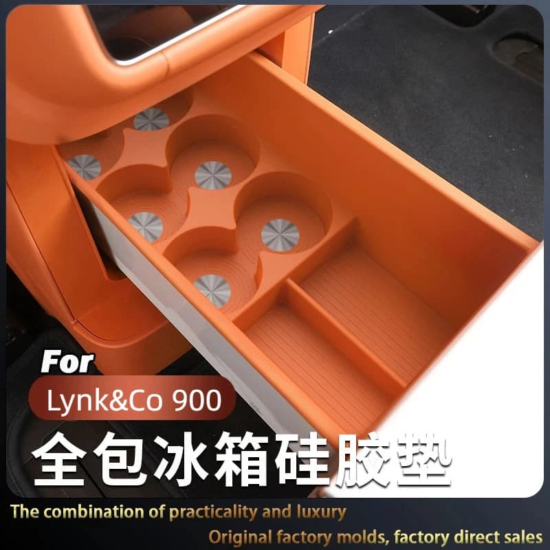 Suitable for Lynk&Co 900 Refrigerator Cup Holder Beverage Holder Silicone Anti-slip Protective Pad Car Interior