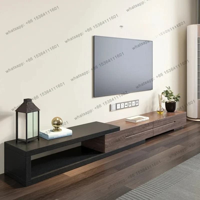 Retro Cabinets Tv Stands Living Room Modern Luxury Movies Wood Tv Table Designer Minimalist Muebles Para Tv Trendy Furniture