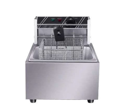 Sanying Commercial  Window Single Cylinder Double ScreenFryer Large Capacity Snack Fryer Machine
